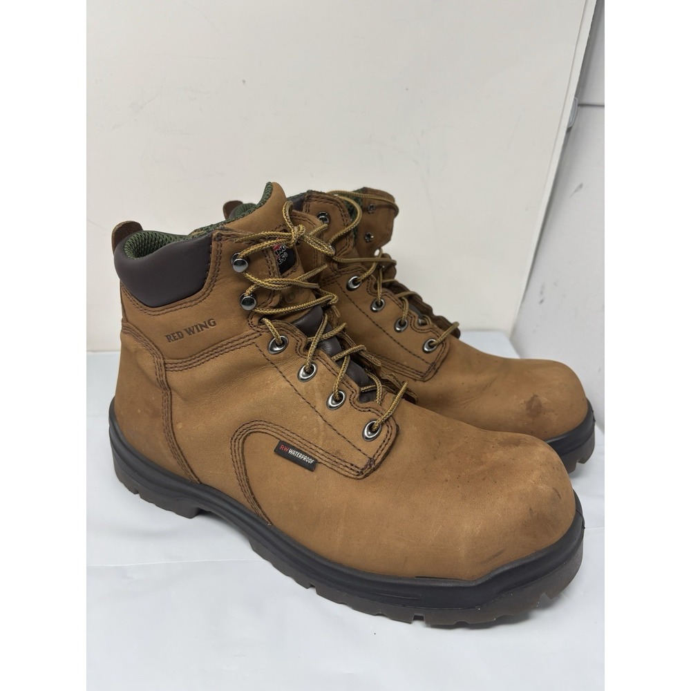 Red Wing 2240 Mens Size 13 D King Toe Safety Toe Waterproof Brown Work Boots